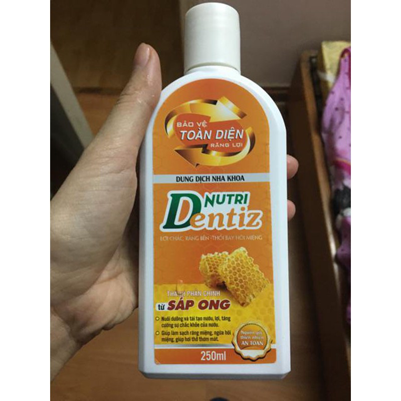 Nutri Dentiz Nước Súc Miệng Làm Sạch Răng Miệng Chai 250ml
