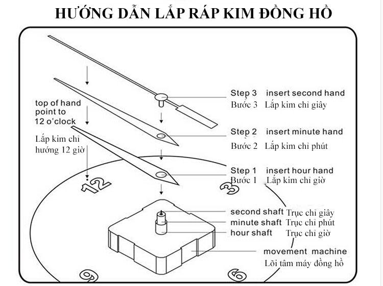 ĐỒNG HỒ DIY DÁN TƯỜNG CHỮ SỐ LA MÃ