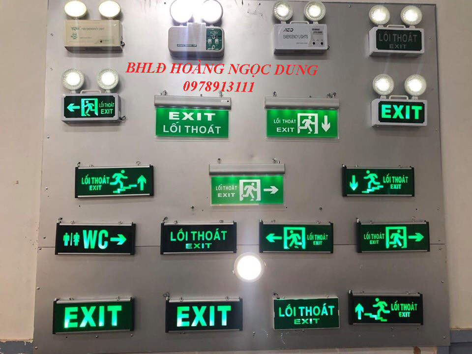 Đèn Exit, Đèn Thoát Hiểm, Chỉ Lối Thoát 2 Mặt. Đèn LED Exit 2 mặt - Đèn lối thoát, đèn khẩn cấp LỐI THOÁT