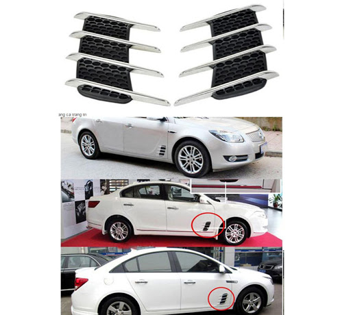 Combo 2 Miếng Ốp Mang Cá Trang Trí Sườn Ô Tô