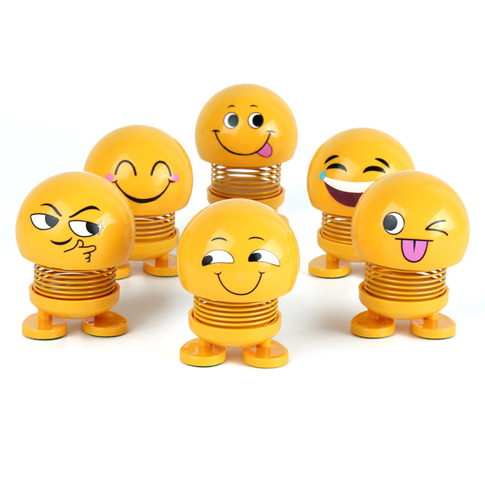 Búp bê lò xo lắc đầu, thú nhún trang trí ô tô xe máy xe hơi để bàn