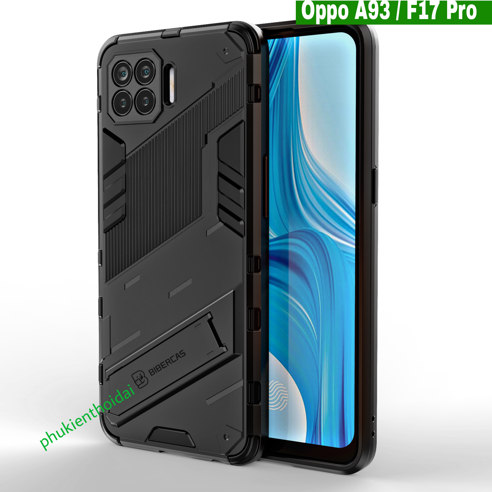 Ốp lưng oppo a93 iron man ver 2 chống sốc giá đỡ cao cấp