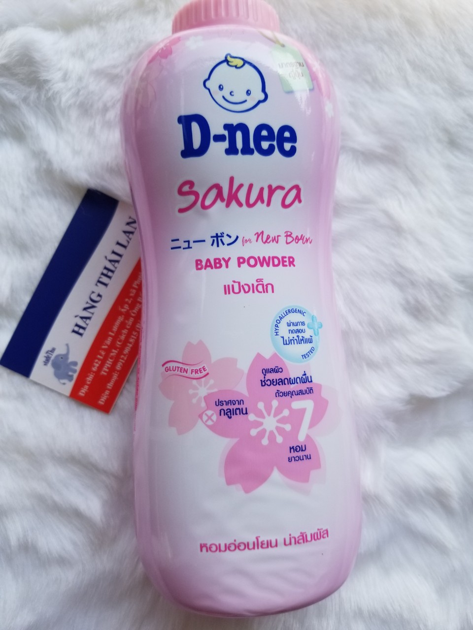 [HCM]Phấn rôm Dnee 380gr Thái lan- Phấn Dnee màu hồng