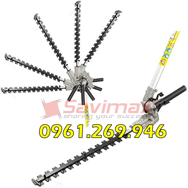 Bộ tỉa cành cây cảnh trên cao lắp thay đầu máy cắt cỏ