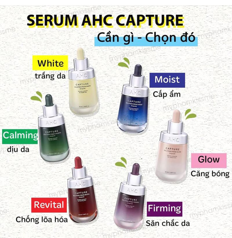 [HCM]TINH CHẤT AHC CAPTURE SOLUTION PRIME AMPOULE 50ML Hàn Quốc Mẫu mới