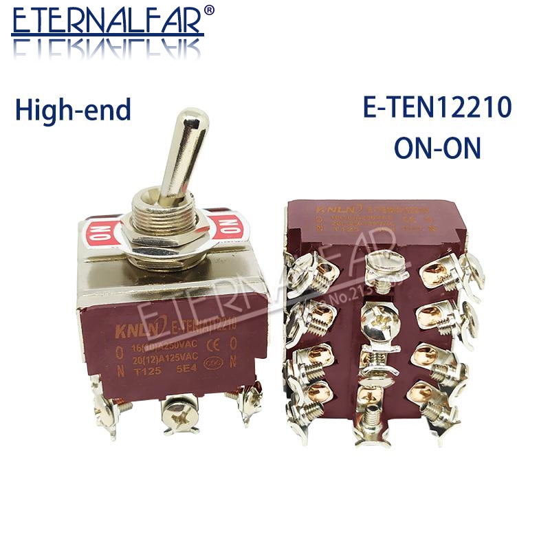 BÁO GIÁ RESET PIN ON MACBOOK | Shopee Lazada Sendo Tiki mới nhất 48 Bakelite E TEN12210 High Quality Silver Contact 4PDT 12MM 16A 250V 20A 125V AC ON ON 12 Pin Reset Rocker Toggle Slide Switch