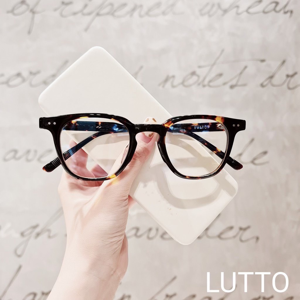 Mắt kính nữ thời trang form vuông cao cấp lutto 604 phong cách hàn quốc