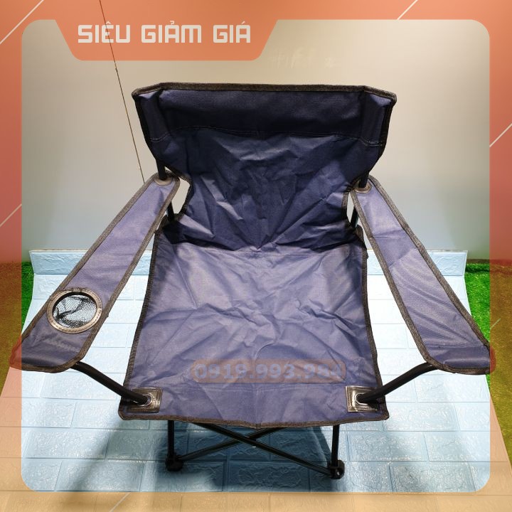 Ghế gấp du lịch, dã ngoại câu cá màu đen 250