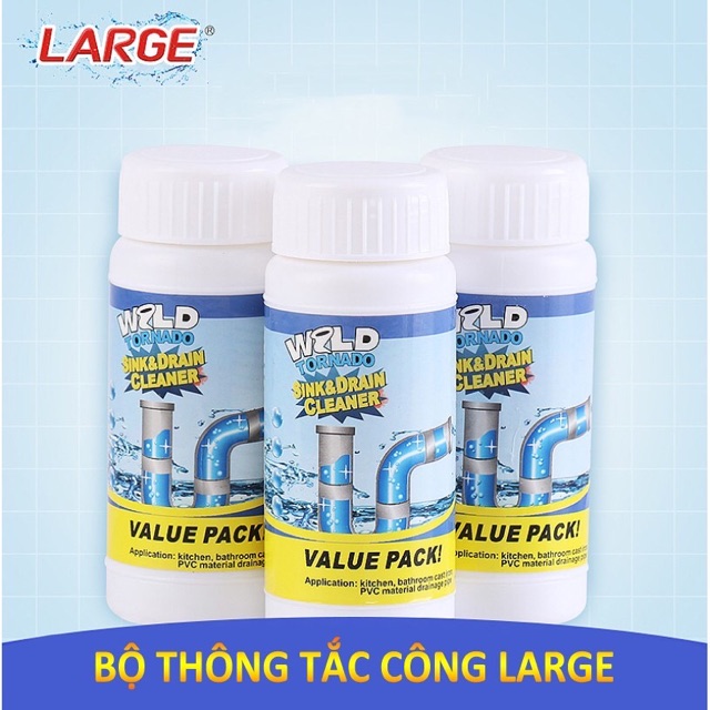 Bột thông tắc cống Large thế hệ mới