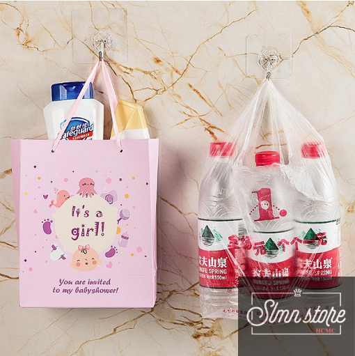 [HCM]Móc dán tường siêu dính 6x6cm. COMBO 50 móc