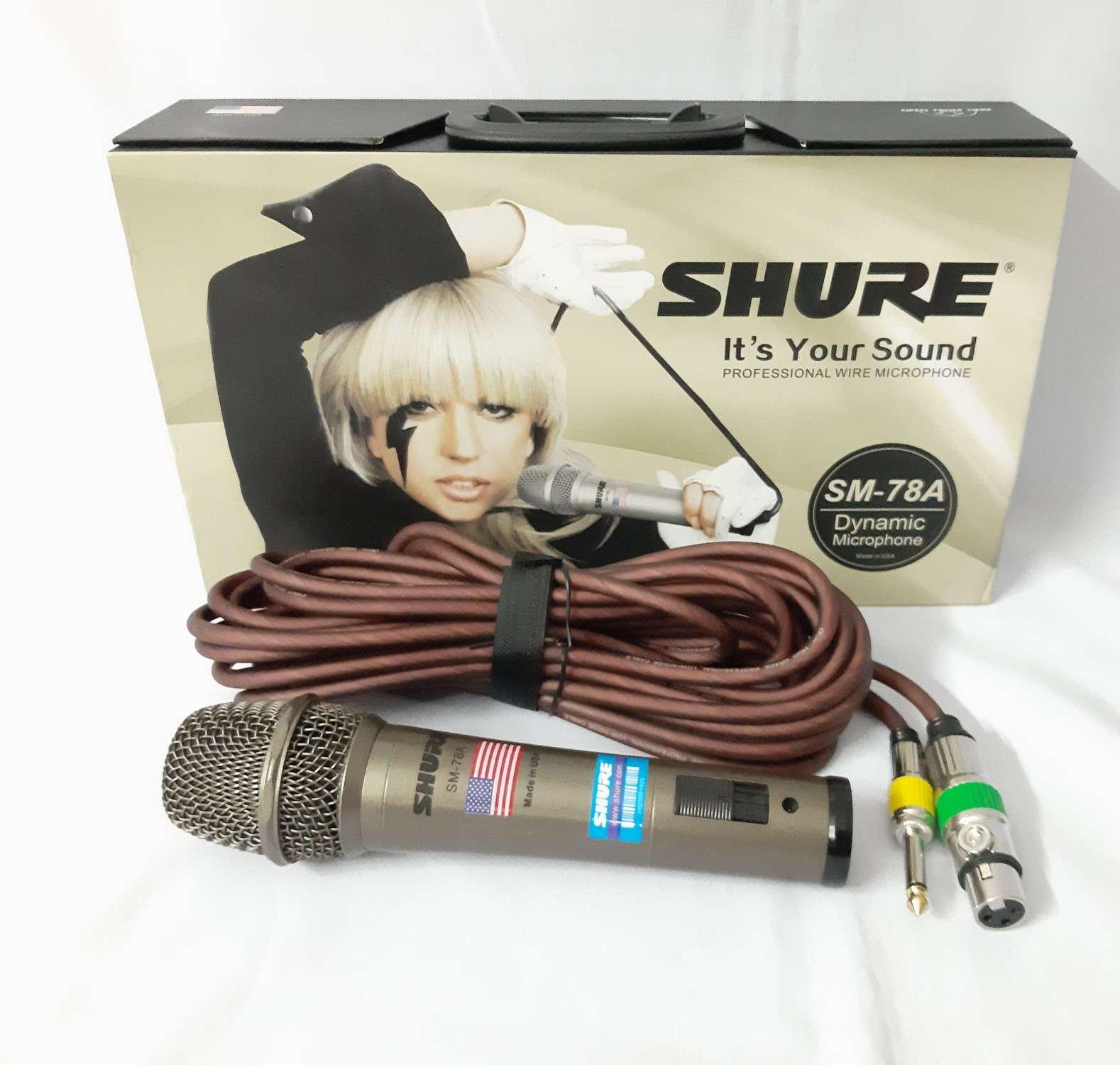 Micro dây SHURE 78A. Micro shure loại tốt
