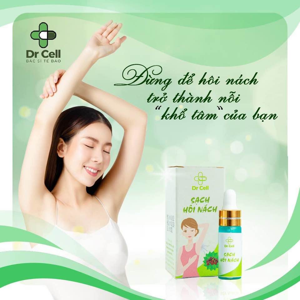 Sạch Hôi Nách - Dr Cell (5ml/1 chai- hộp 2 chai) Khử Mùi Hôi Cơ Thể