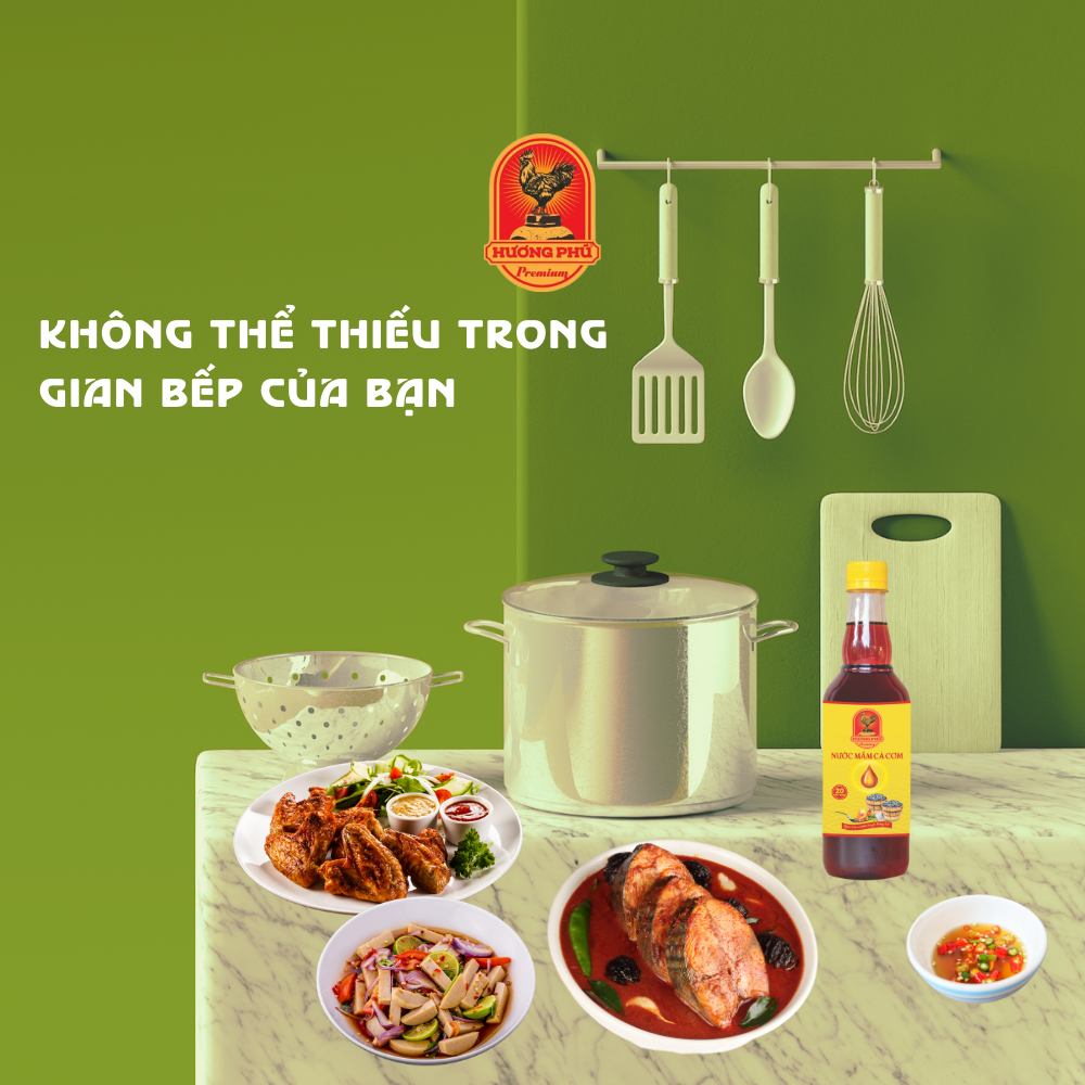 Nước mắm cá cơm Hương Phú 20 độ đạm 500ML
