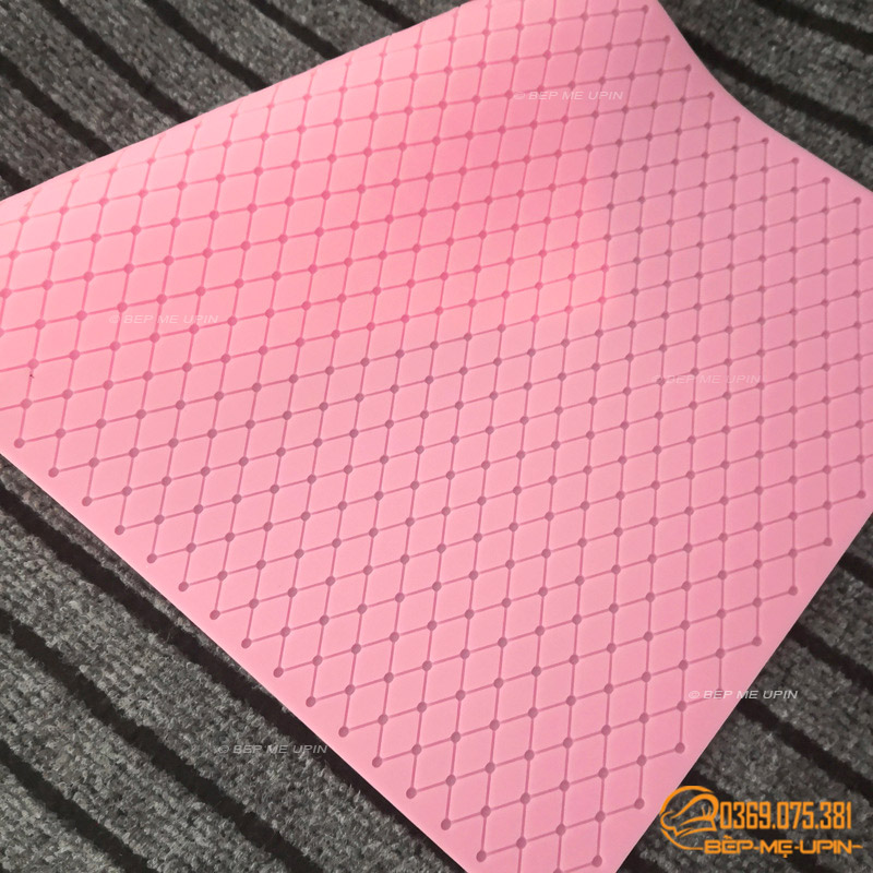 Khuôn silicon ren lưới trang trí bánh mã RL08