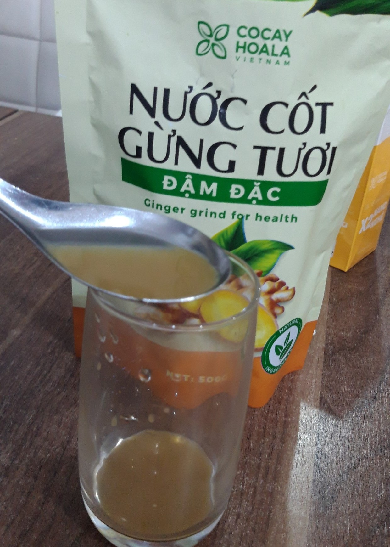 Nước cốt gừng tươi đậm đặc