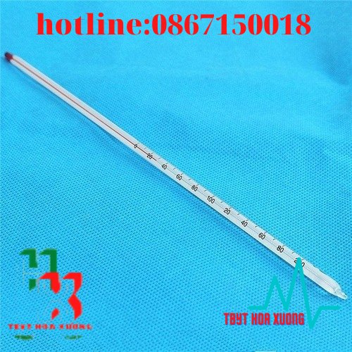 Nhiệt kế đo nước 0-100 độ c, dài 20cm