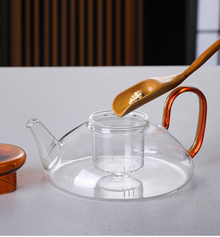 Ấm Thủy Tinh Pha Trà có lõi lọc 600 ml