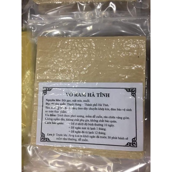 Combo 3 tệp Bánh Ram Hà Tĩnh, Bánh đa nem Hà Tĩnh làm nem giòn thơm