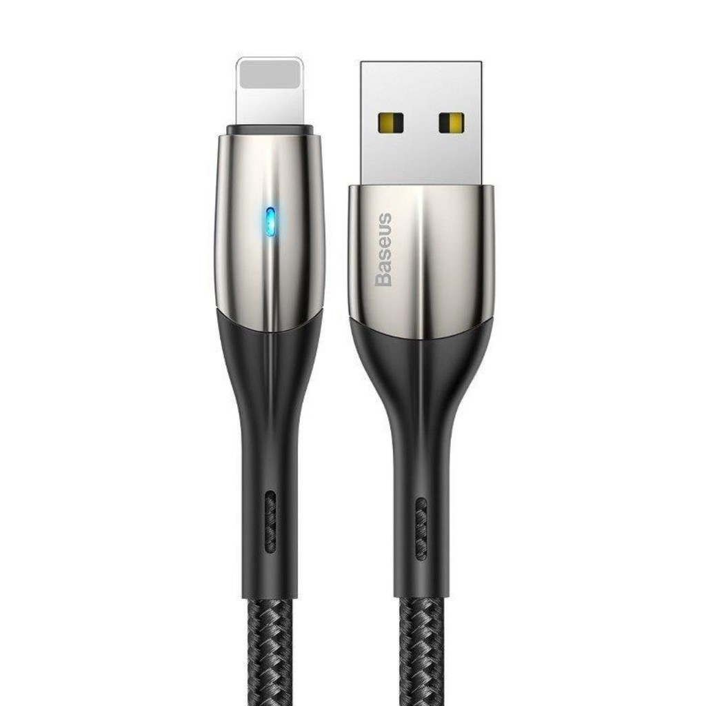 Cáp iPhone BASEUS Horizontal Data Cable (With An Indicator Lamp) 1,5A2.4A 1m/2m
