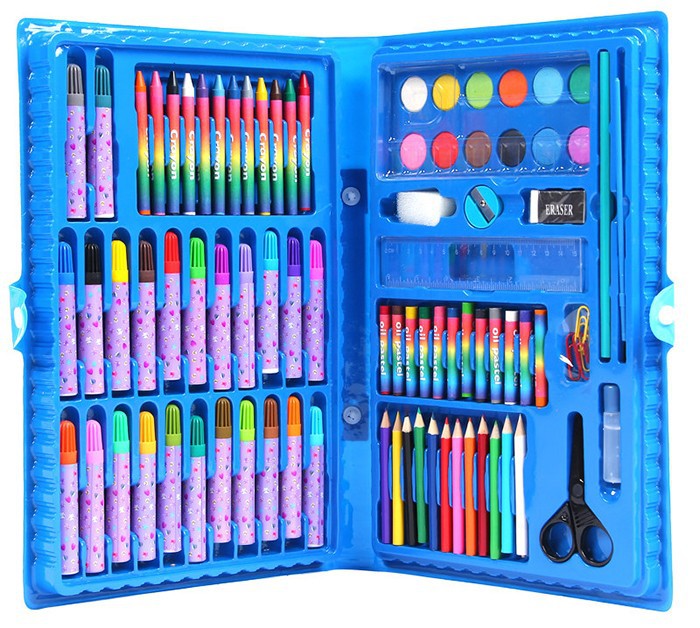 Bộ bút chì màu 86 món cho bé gái