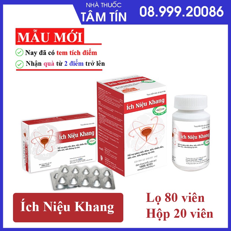 [ Chính hãng tích điểm nhận quà ] - ÍCH NIỆU KHANG - Hộp 20 viên