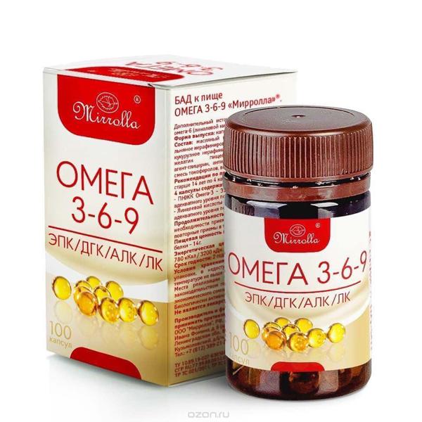 Viên uống Omega 3 6 9 Mirrolla Nga tốt cho tim mạch và não bộ nhập khẩu