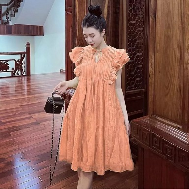 Váy bầu đẹp mùa hè thiết kế dáng suông chất lụa mát mềm-đầm bầu đẹp