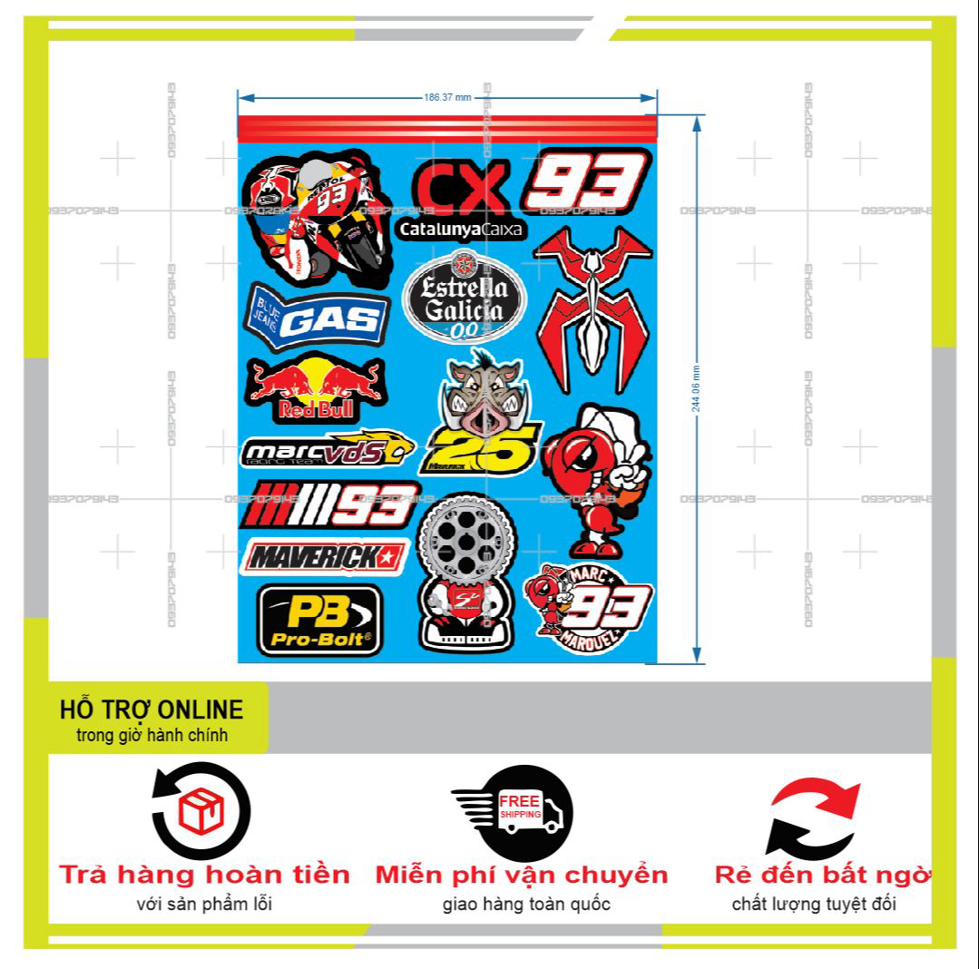 Logo sticker 002 -decal chống nước - không bay màu