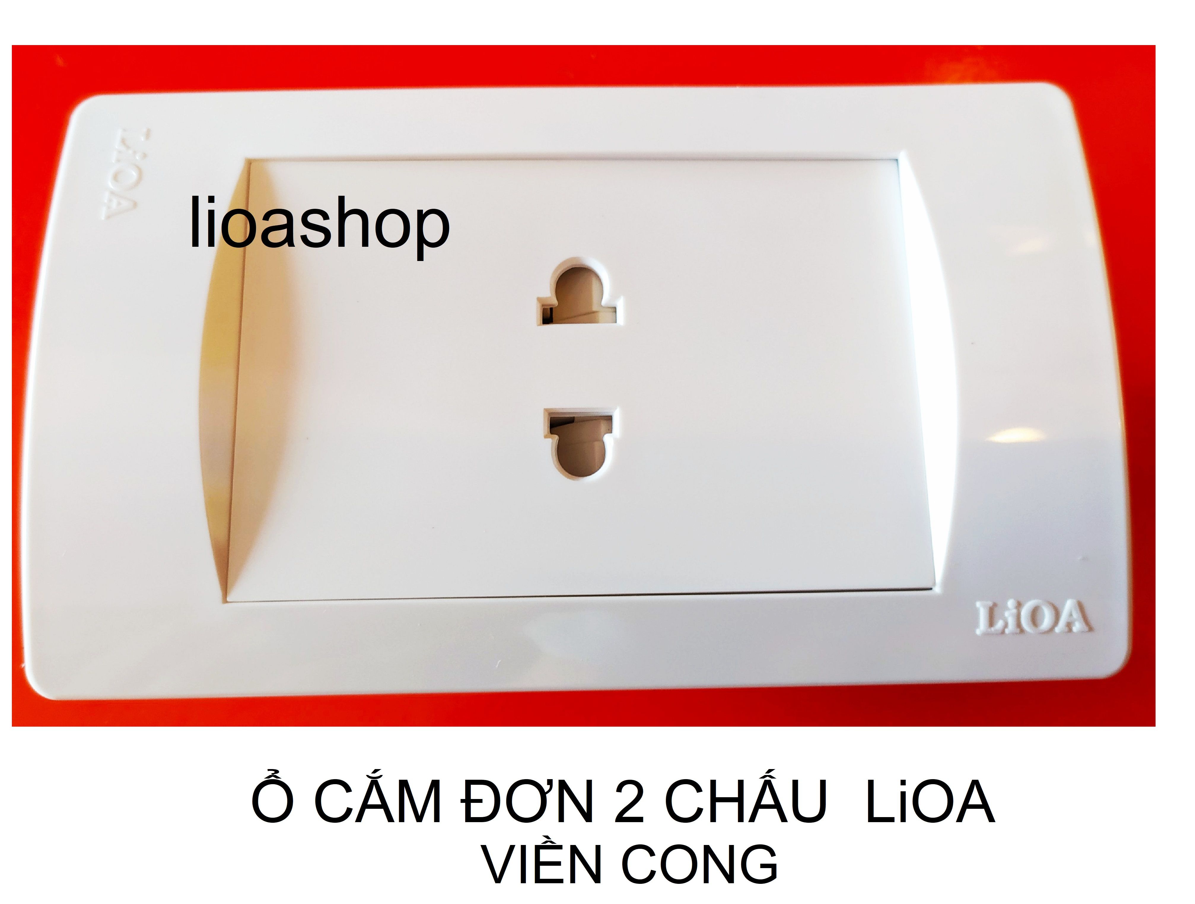 Single 2-Pin Rectangular Socket Lioa