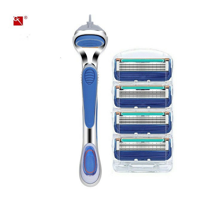 Dao cạo râu 5 lưỡi Fuli 5 loại tốt (Combo Cán + 4 lưỡi)