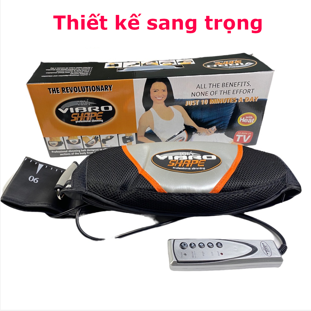 Máy massage giảm mỡ bụng Vibro- Đai mát xa đốt mỡ giúp eo thon săn chắc.