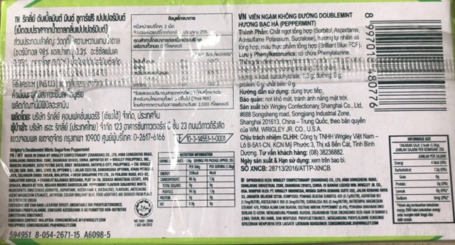 [HCM]15 Ống Ngậm Tan Hương Bạc hà