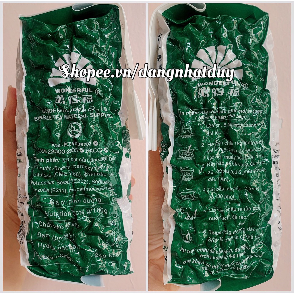 Trân Châu Wonderful (Caramel, Hoàng Kim) Gói 1KG