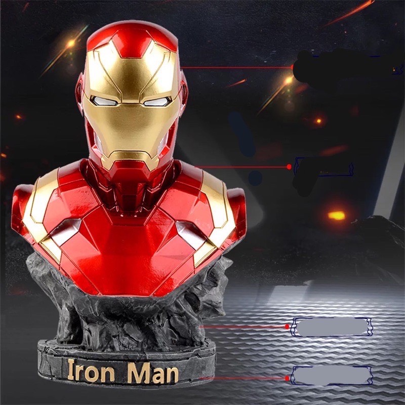 (Hàng có sẵn) Mô hình người sắt Iron Man 18cm trang trí phòng