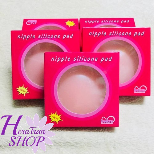 [Có Hộp - ] 2 Miếng Dán Ngực, Dán Ti Silicon Hộp Hồng Siêu Chắc