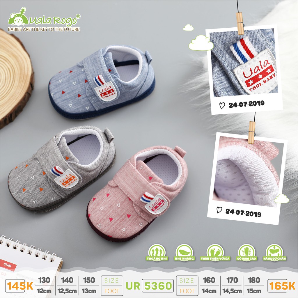 [HCM]Giày tập đi Uala & Rogo sao chấm 5360