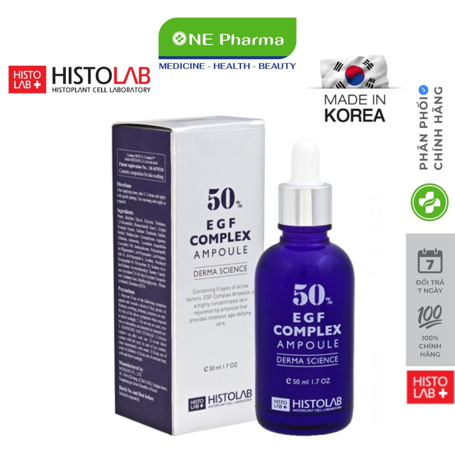 Tinh chất tế bào gốc trẻ hóa da histolab 50% egf complex ampoule 50ml