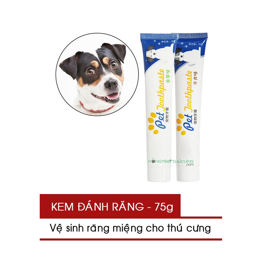 Kem đánh răngvệ sinh răng miệng cho thú cưng - 75gr