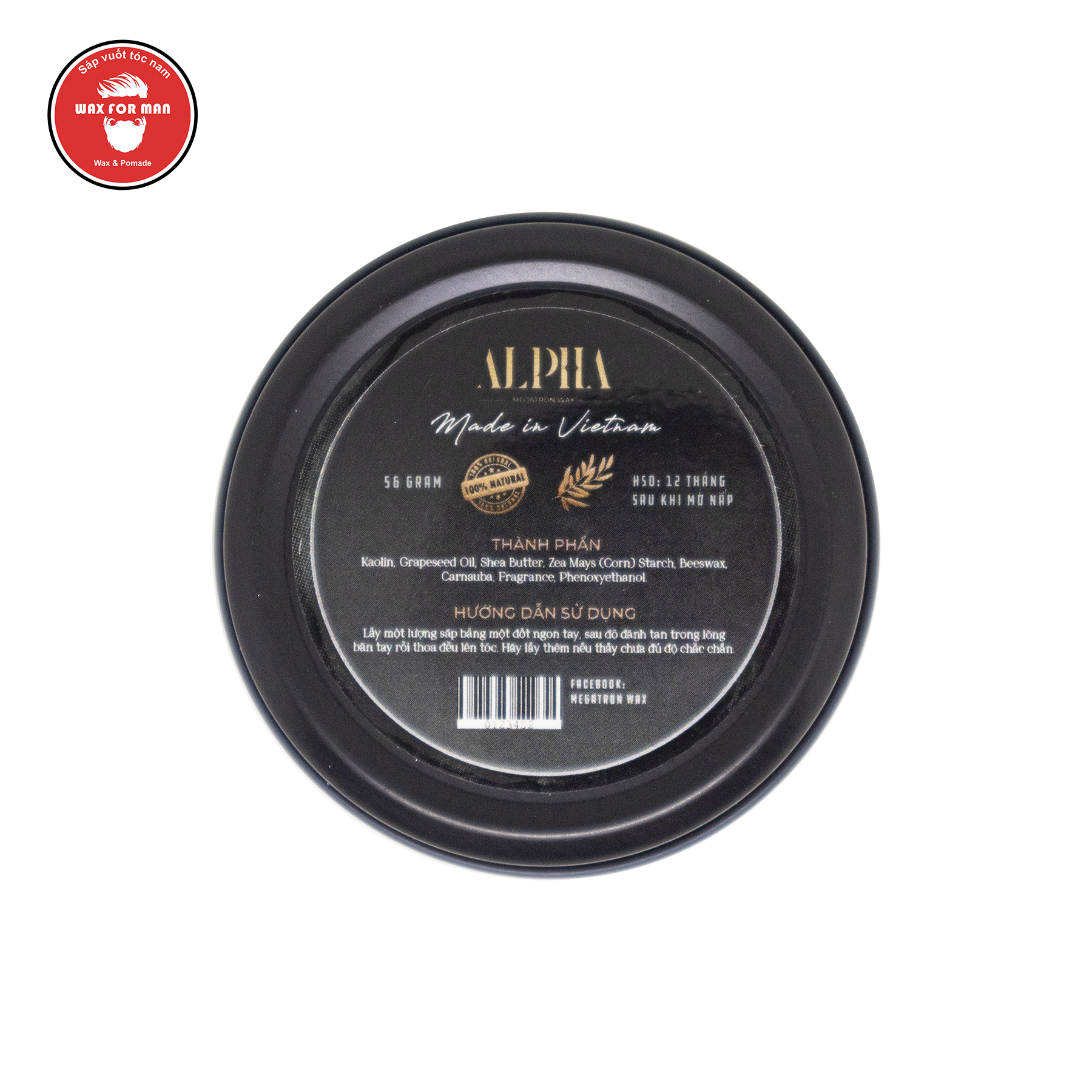 Sáp vuốt tóc Alpha Clay Wax