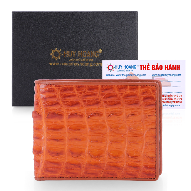 Ví nam da cá sấu gai đuôi nhiều màu KH2207-08-09-42