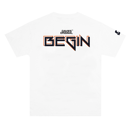 Áo thun Davies nam nữ DSW Tee Begin - WHITE