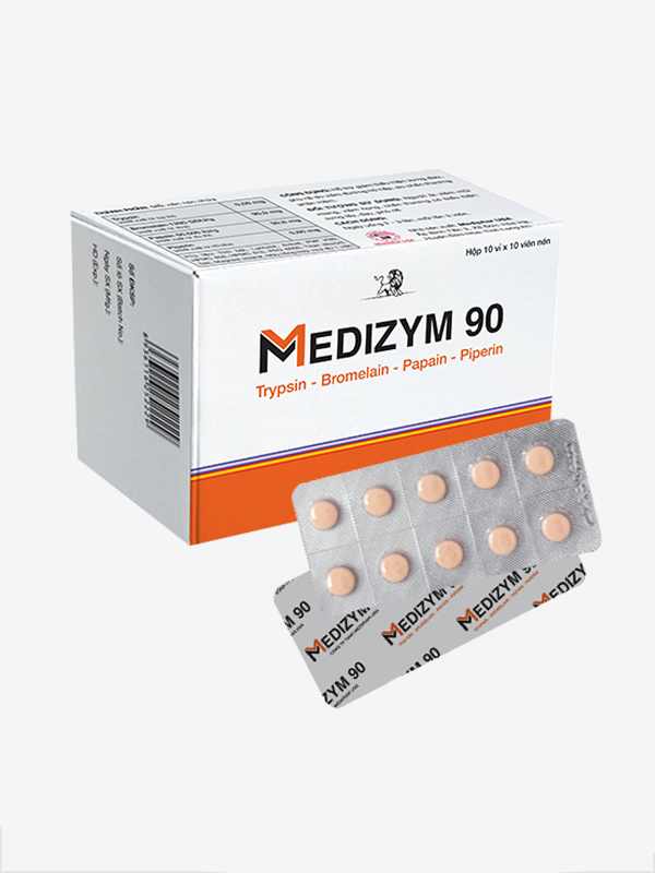 Medizym 90 giúp hỗ trợ giảm các biểu hiện sưng, đau