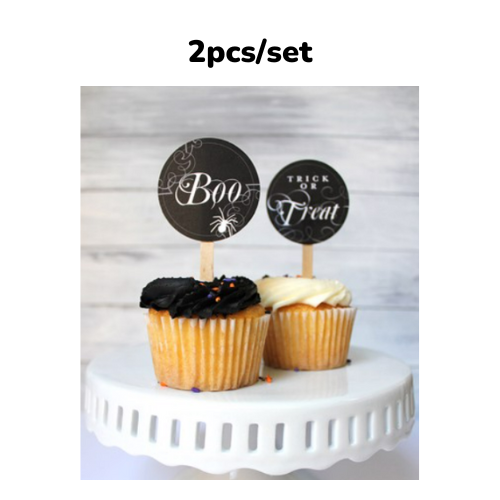 Tem cắm bánh Cupcake chủ đề Halloween bbhl11