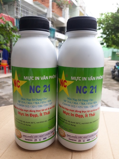 2 Mực nạp hộp đa năng Canon 337, 312 dùng trục từ lò xo 12a. Bình, hủ mực bơm, đổ cho hộp mực máy in, TL 80gr