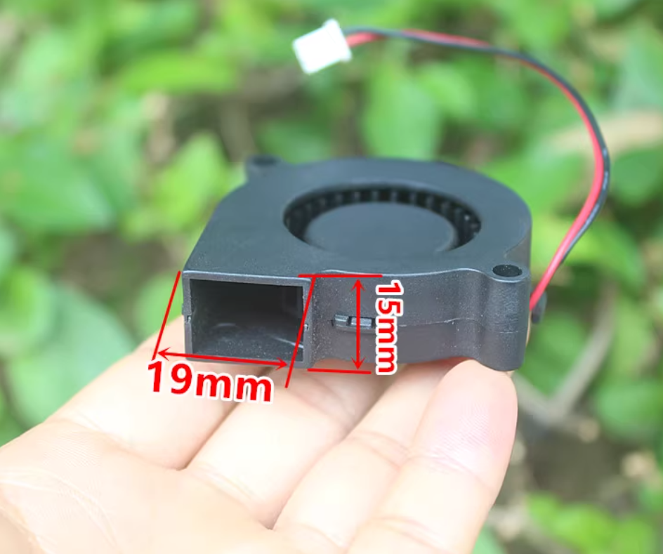Quạt sò 5cm quạt sên 5015 12V 0.22A tốc độ cao