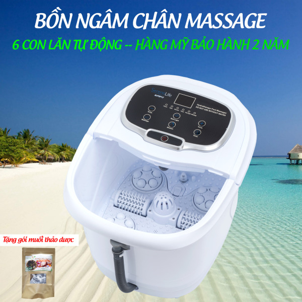 [BH 2 năm] Bồn Ngâm Chân Massage Chân SereneLife SL12, Máy chậu ngâm chân massage xiaomi nước nóng nhập khẩu