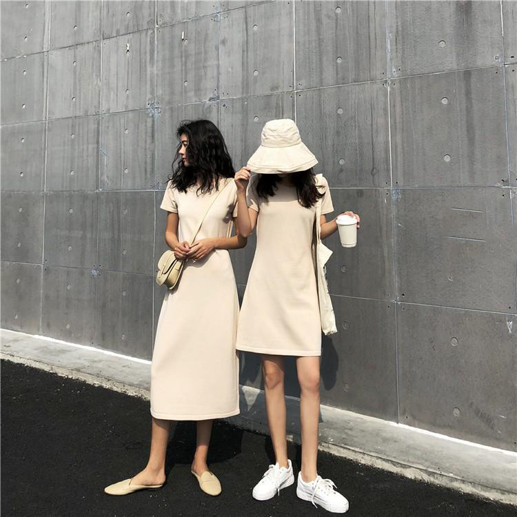 Đầm thun nữ dáng xòe