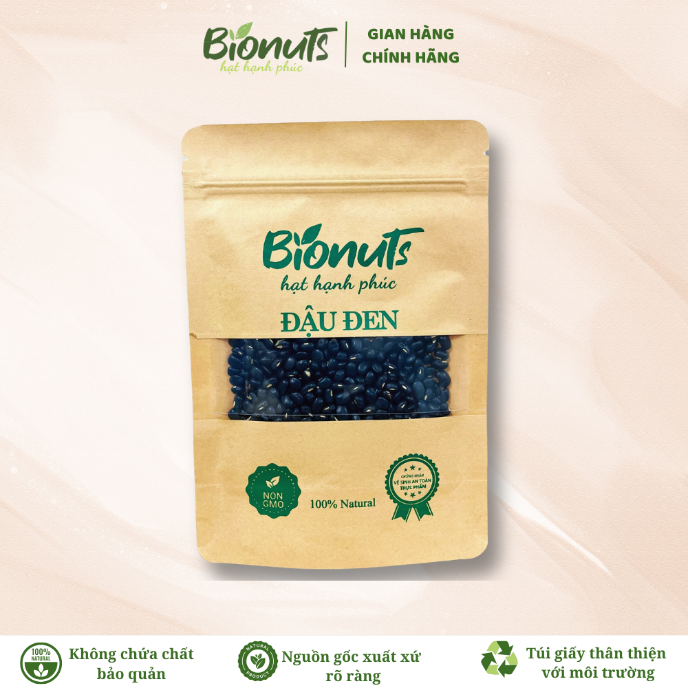 Bionuts Organic Green Black Beans 500g - Rich in Fiber, Nourishes the Blood, Purifies the Body, Supports Digestion,..