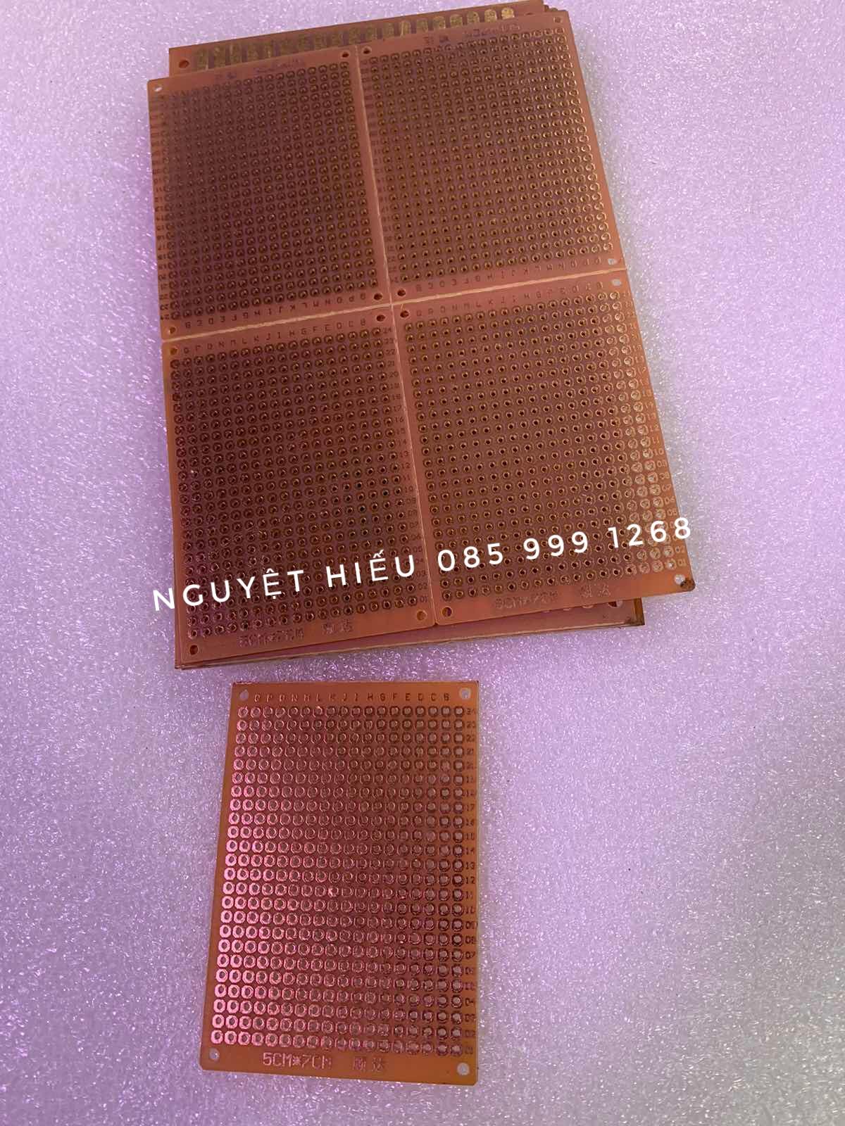 10 mạch phíp đồng đục lỗ 5x7 - phụ kiện tốt cho việc gia công, làm mạch thủ công