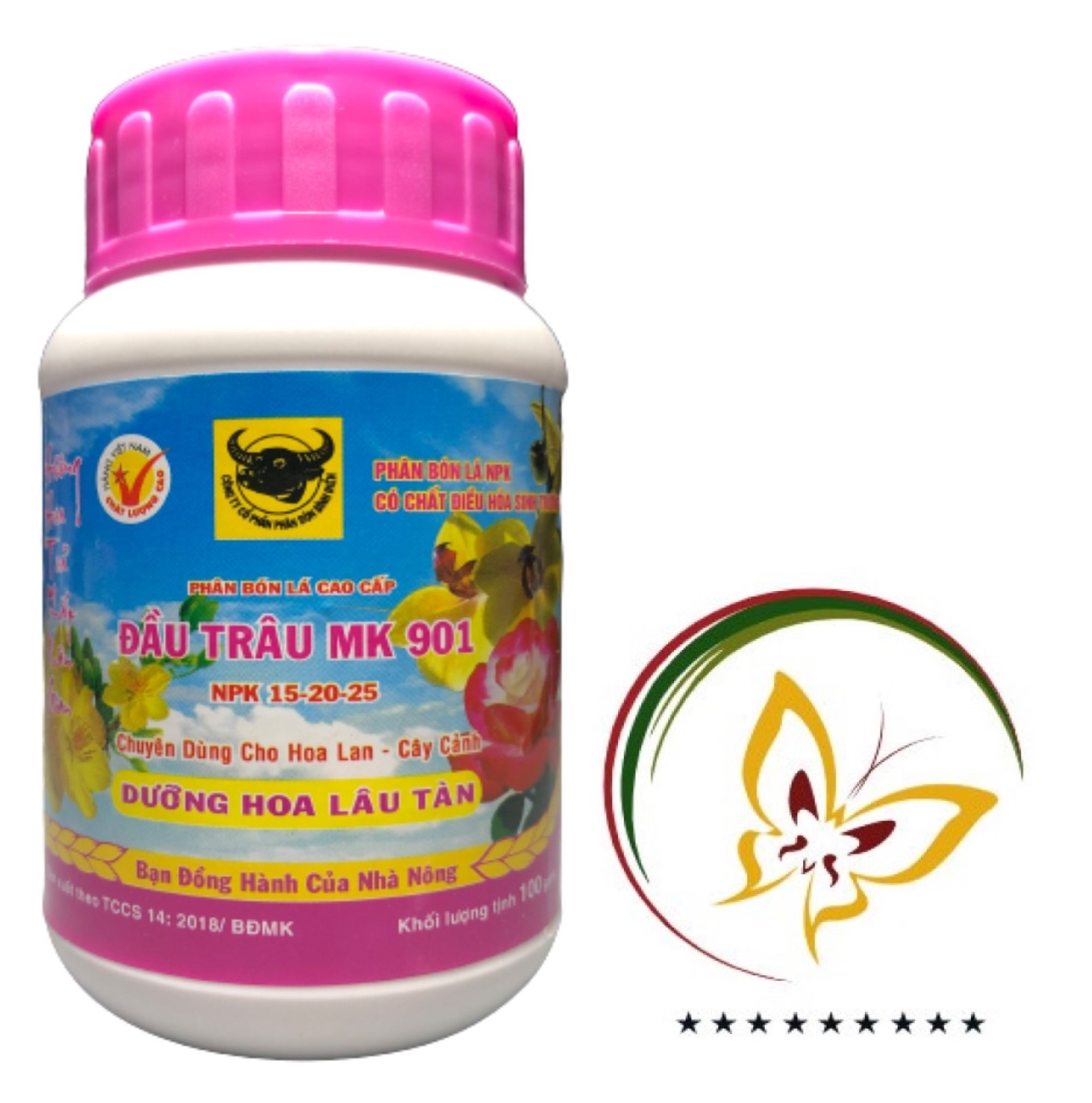 Phân bón lá đầu trâu mk 901 15-20-25 bđ-vx - #017a# 100g
